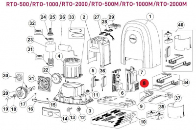ALUTECH RTO.08-F: Набор кронштейнов конечных положений фотография